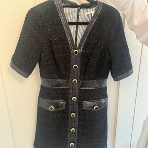 Veronica Beard Black Tweed Dress
